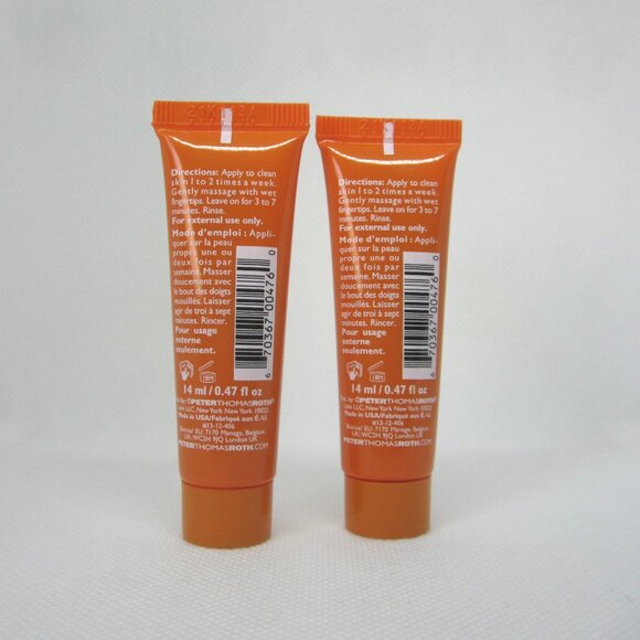 Lot (2) Peter Thomas Roth Pumpkin Enzyme Mask travel mini - Picture 2 of 3
